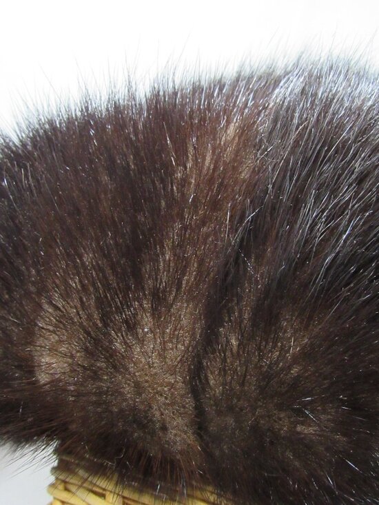 BLACK MINK FUR HAT VINTAGE 1960\'S main image 5